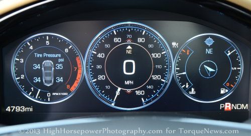 The Tft Gauge Cluster Of The 2013 Cadillac Xts Awd Premium